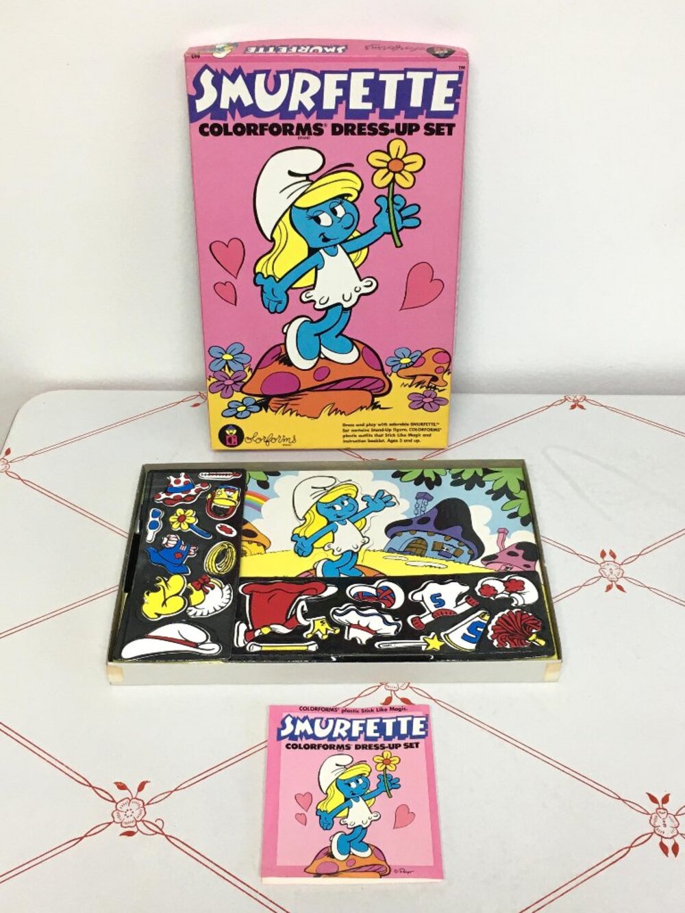 Vintage 1982 "Smurfette" Colorforms - Complete